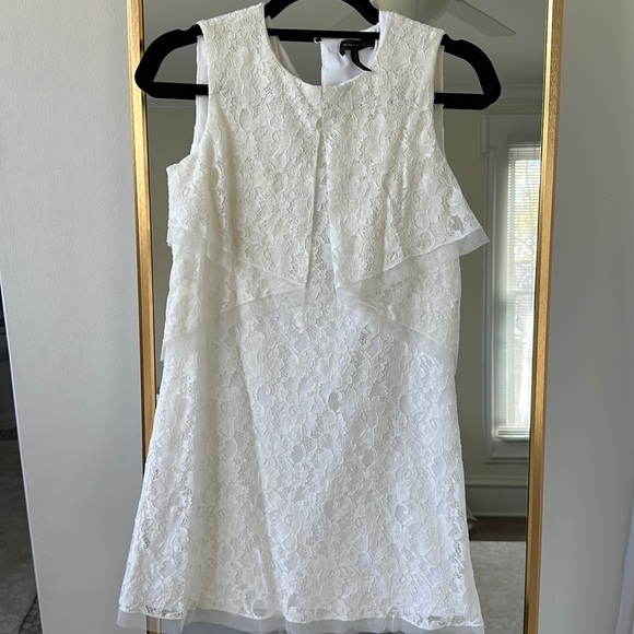BCBG white lace shift dress - Picture 3 of 6